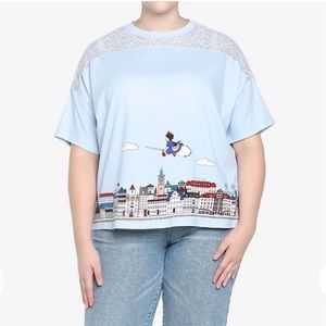 Her Universe Studio Ghibli Kiki's Delivery Service Town Lace Girls Top Plus Size